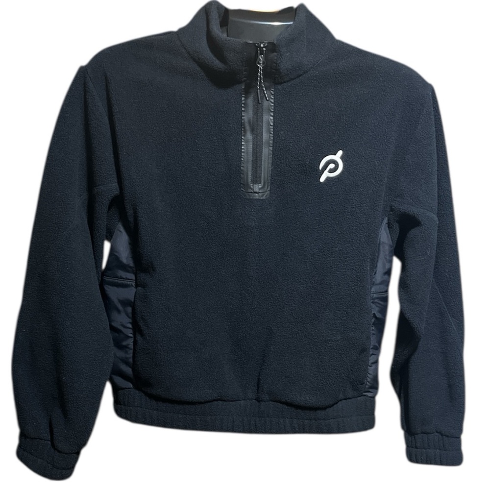 Peloton Women's Black Zip-Up Sweater